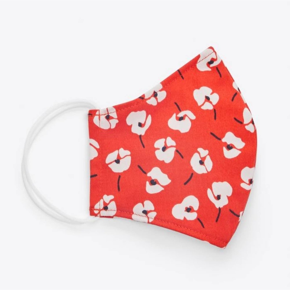 Draper James Face Mask Red Floral NWT